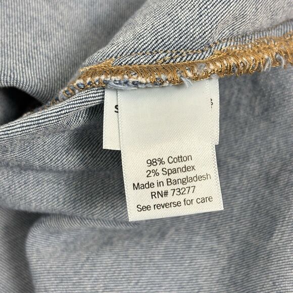 LC Lauren Conrad Blue Striped Jean Jacket - Picture 14 of 15